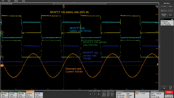 Figure 9: DC/DC Waveform 3.3kW in discharging mode.